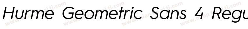 Hurme Geometric Sans 4 Regular字体转换